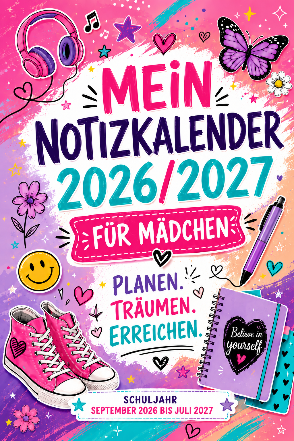 Mein Schulplaner für Mädchen
