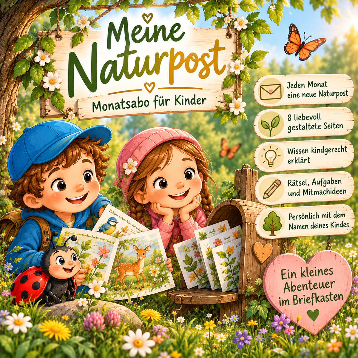 Meine Naturpost- Monatsabo für Kinder