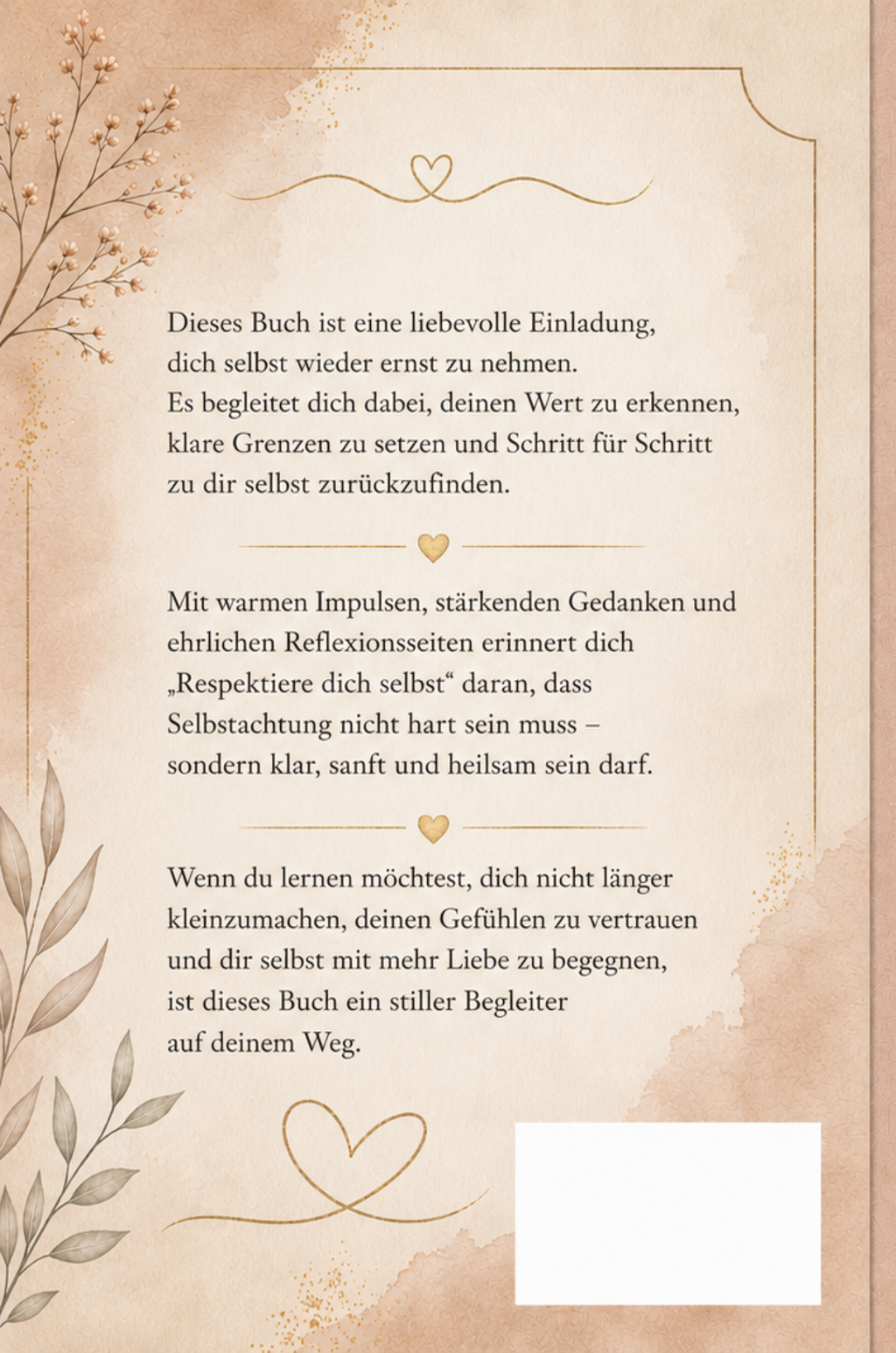 Respektiere dich selbst